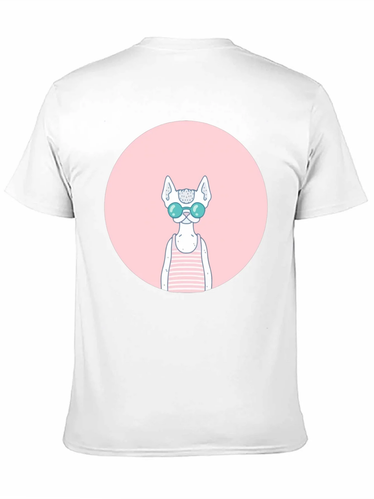 Cool Cat Graphic Tee - Black Cotton Blend