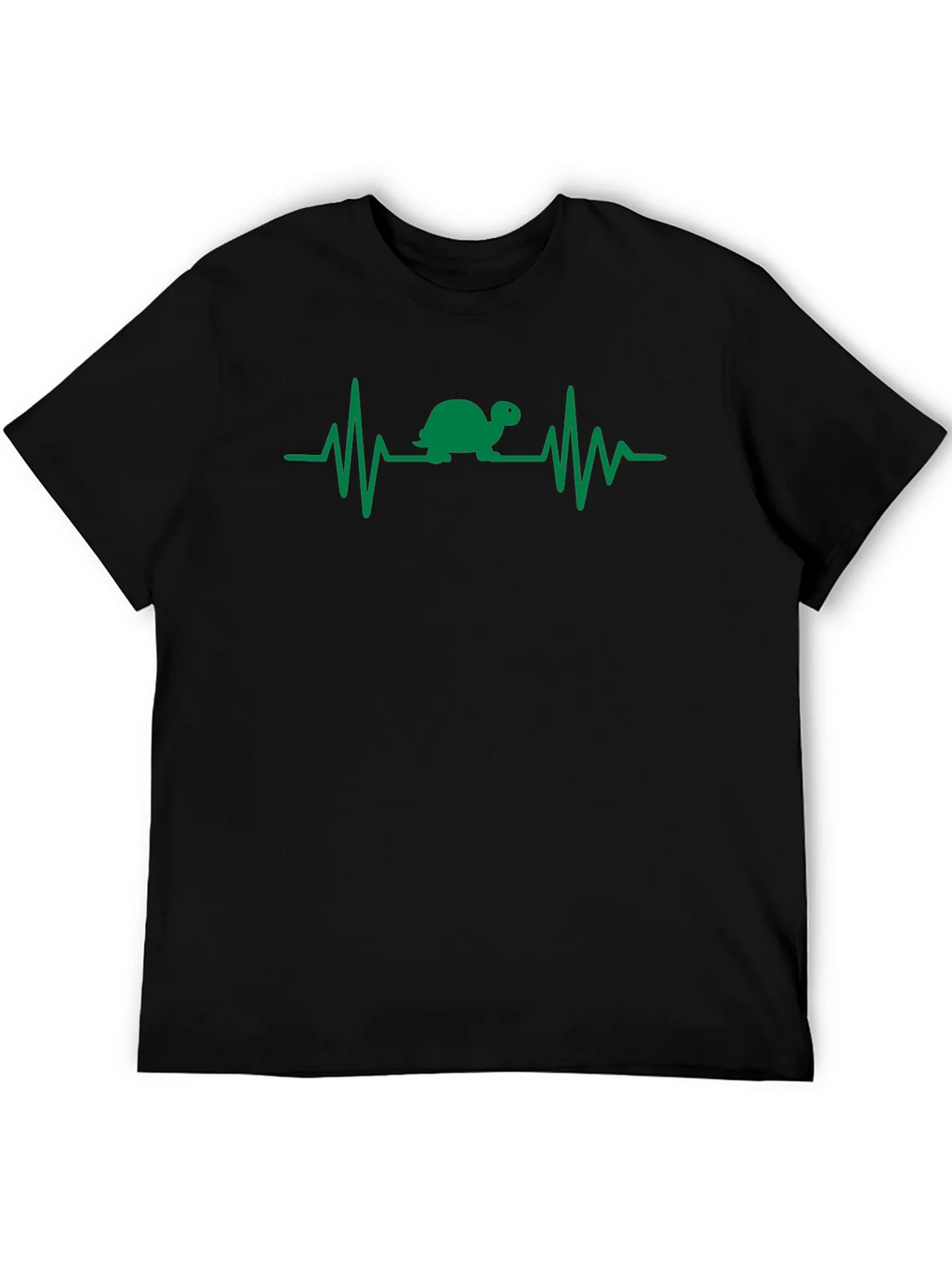 Turtle Heartbeat T-Shirt - Black