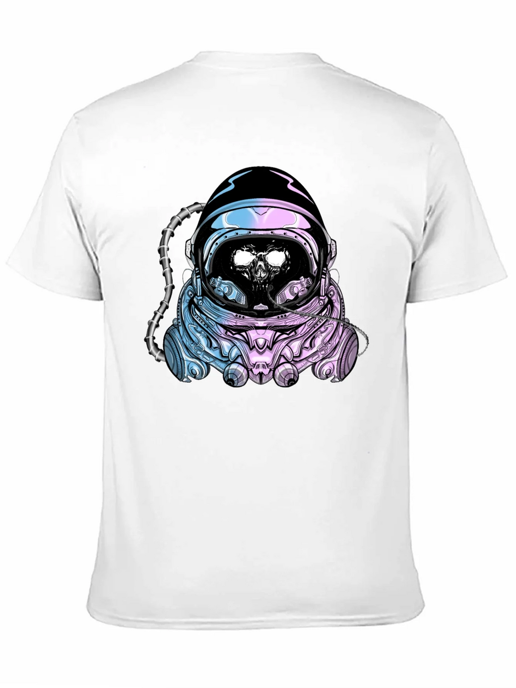 Skull Astronaut Graphic Tee - Black