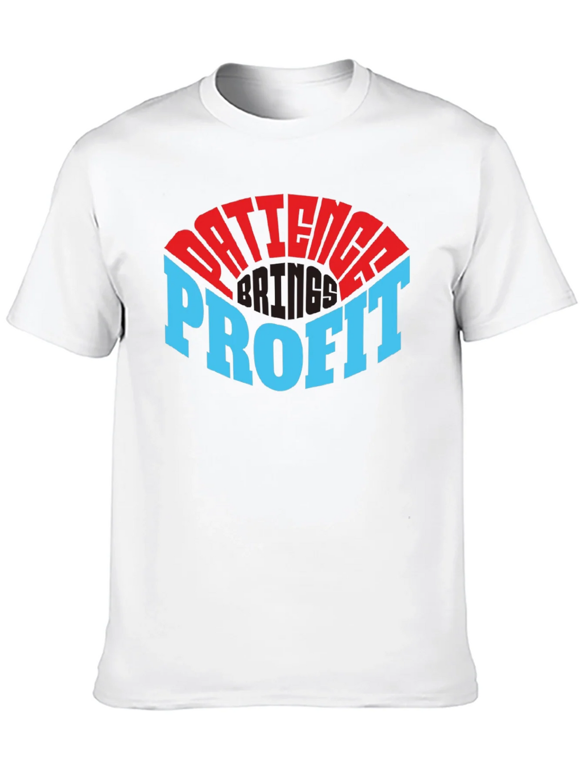 Patience Profit Graphic Tee - Black
