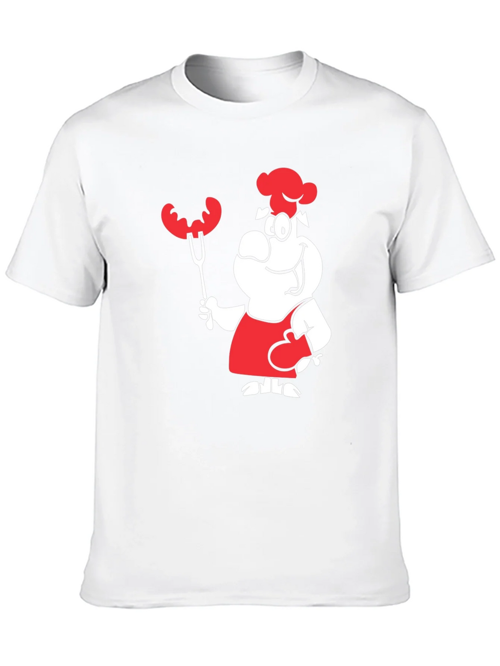 Chef Cartoon Graphic T-Shirt BBQ Grill Master Design