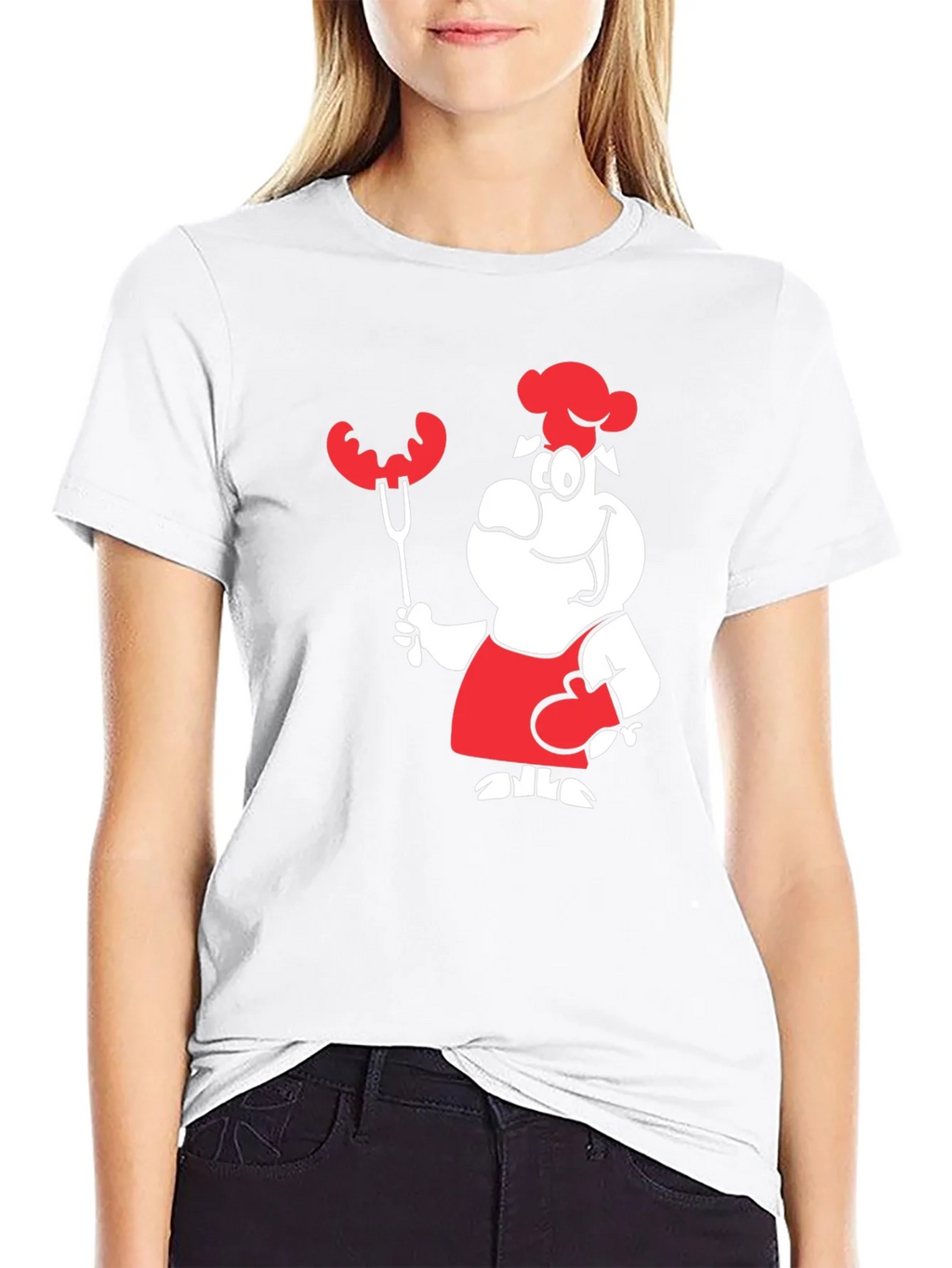 Chef Cartoon Graphic T-Shirt BBQ Grill Master Design