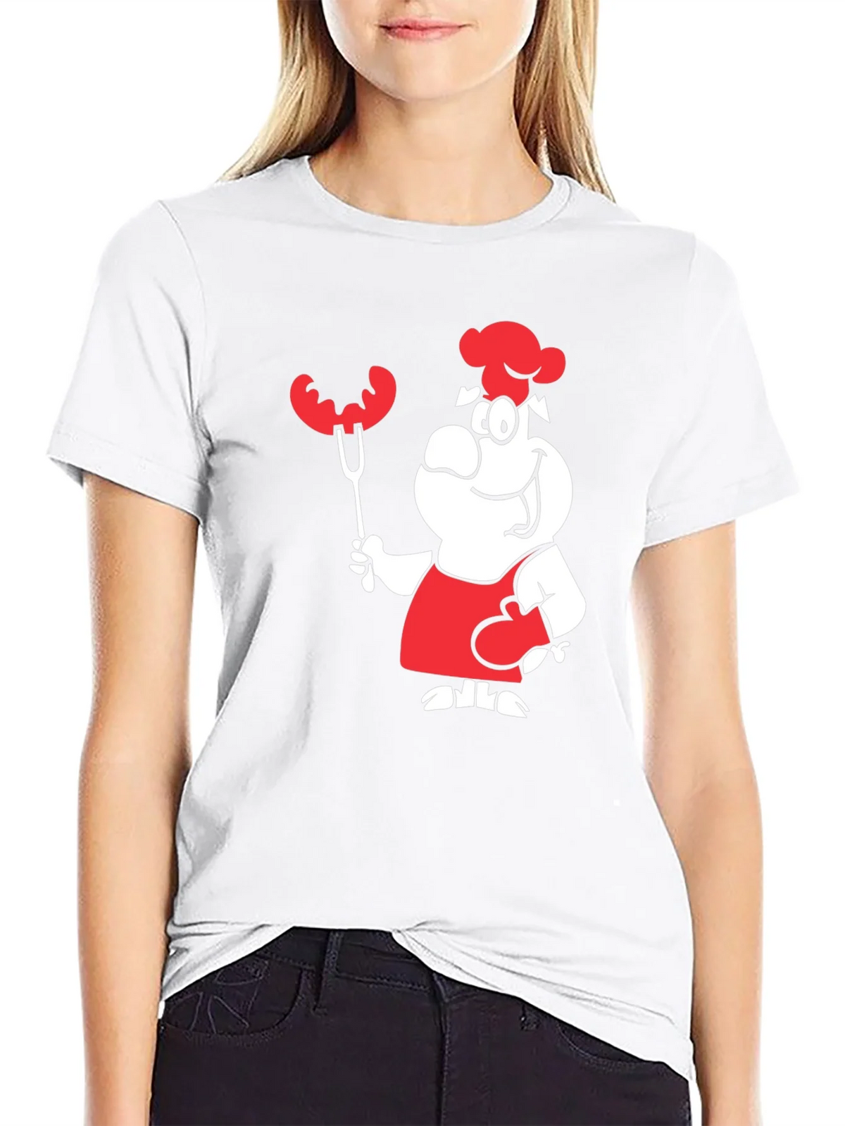 Chef Cartoon Graphic T-Shirt BBQ Grill Master Design