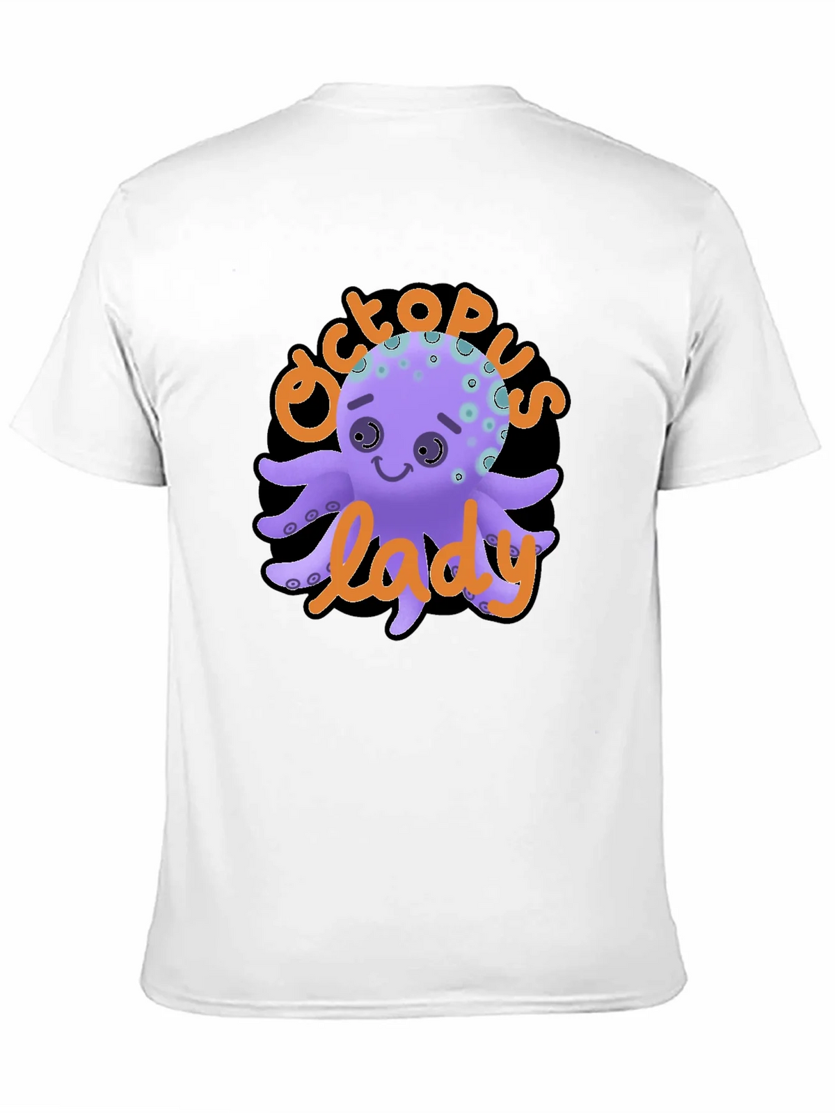 Octopus Lady Graphic Tee - Unique Black T-Shirt