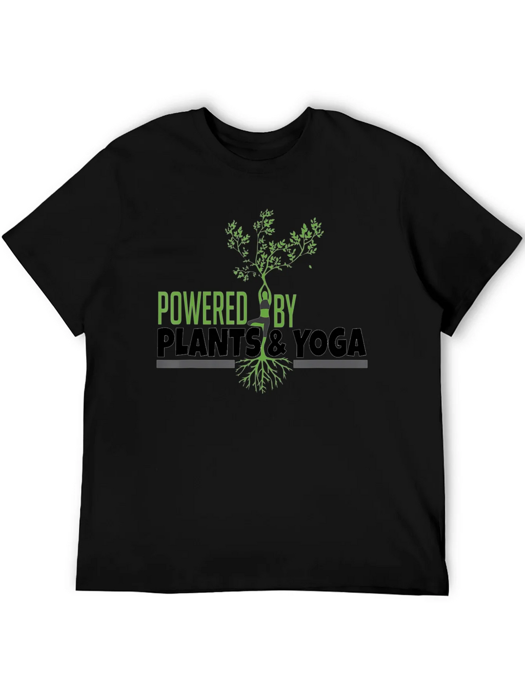 Powered by Plants & Yoga Graphic T-Shirt