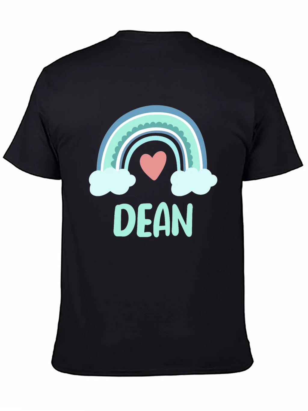 Dean Rainbow Heart Custom T-Shirt