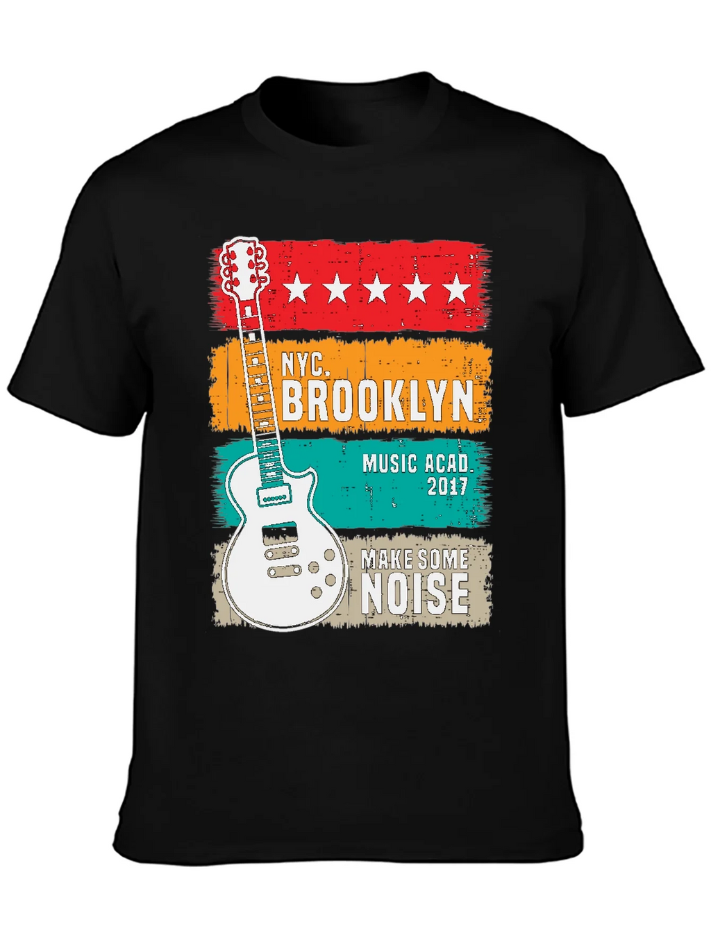 NYC Brooklyn Music Academy Guitar T-Shirt