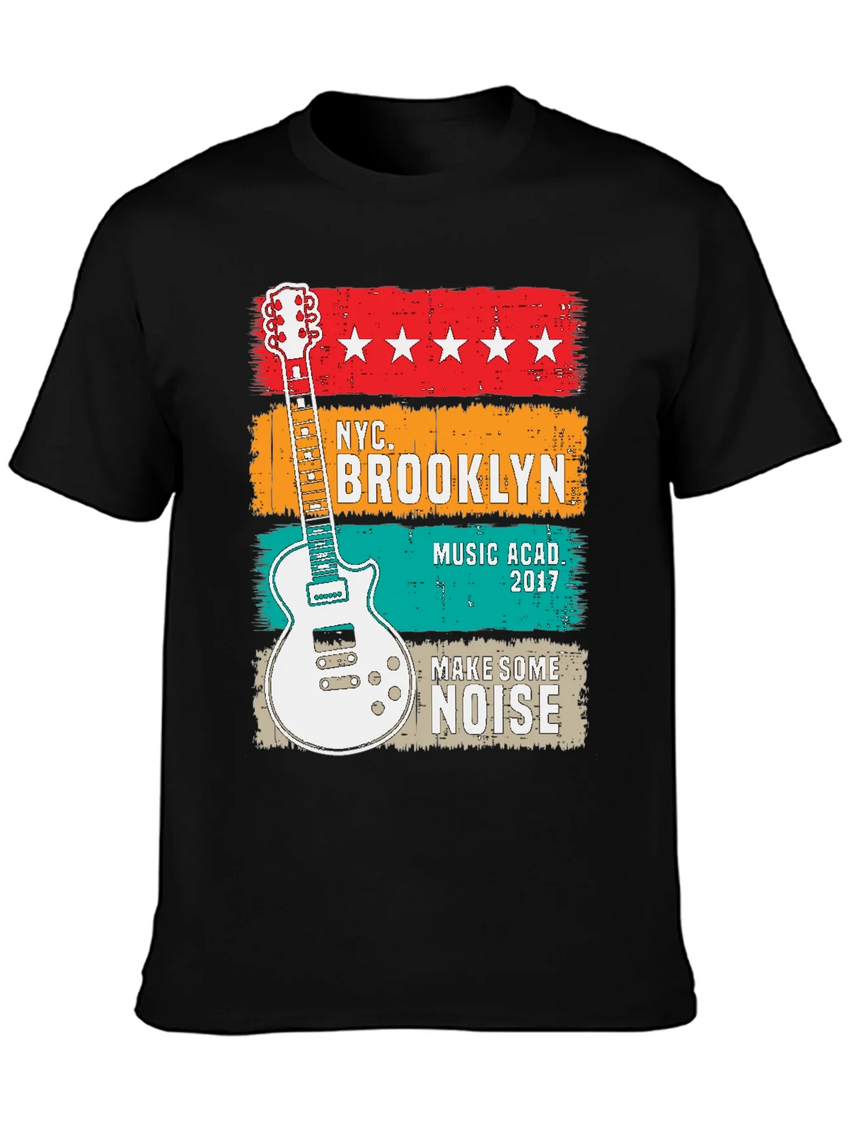 NYC Brooklyn Music Academy Guitar T-Shirt