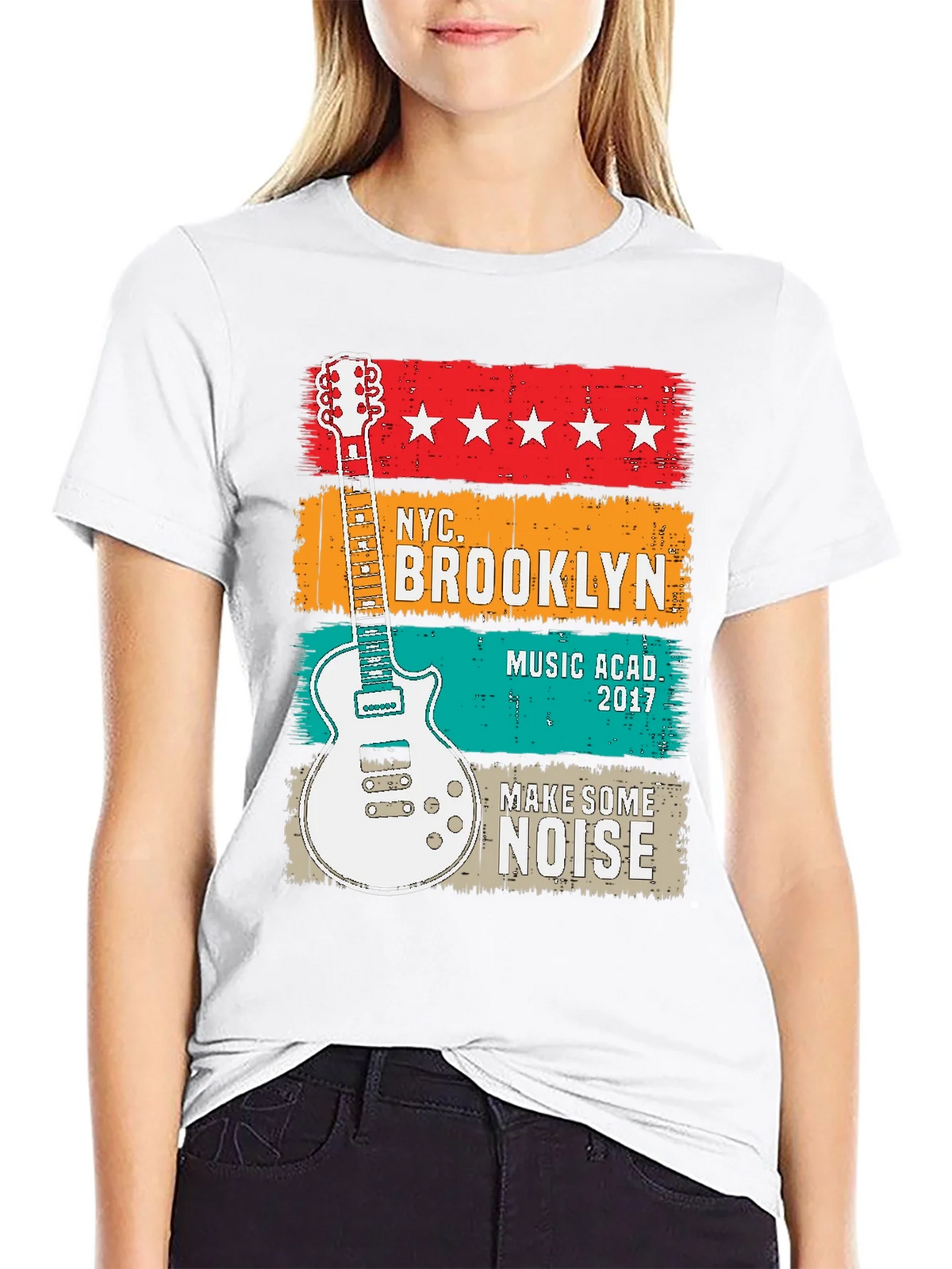 NYC Brooklyn Music Academy Guitar T-Shirt