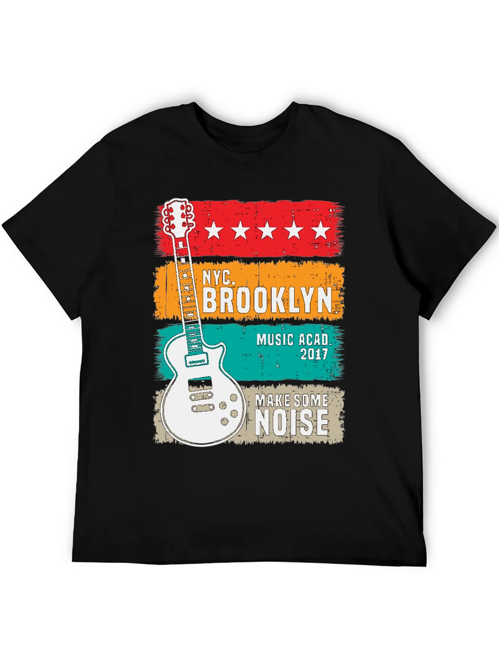 NYC Brooklyn Music Academy Guitar T-Shirt