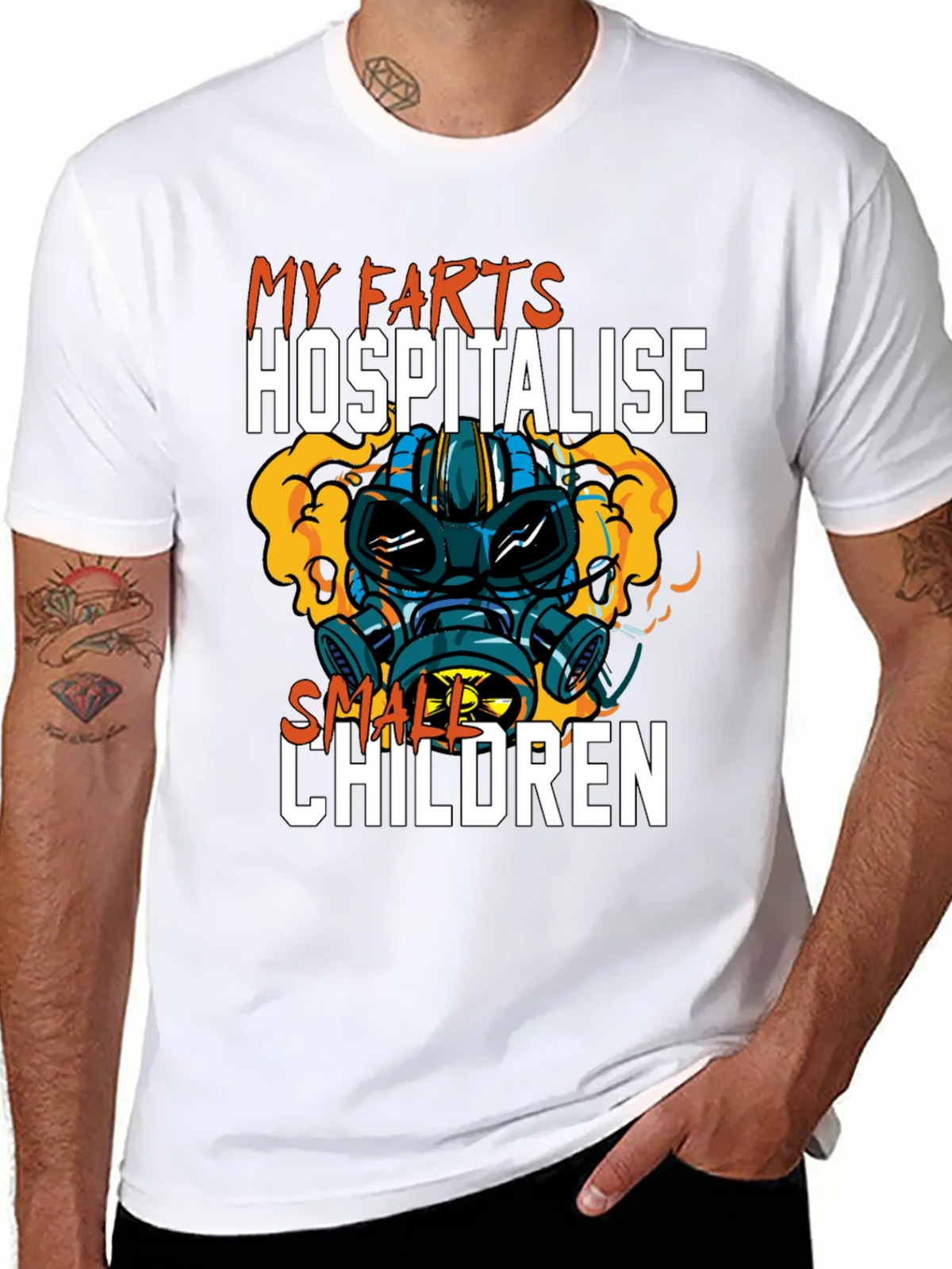 Humorous My Farts Hospitalise Small Children T-Shirt
