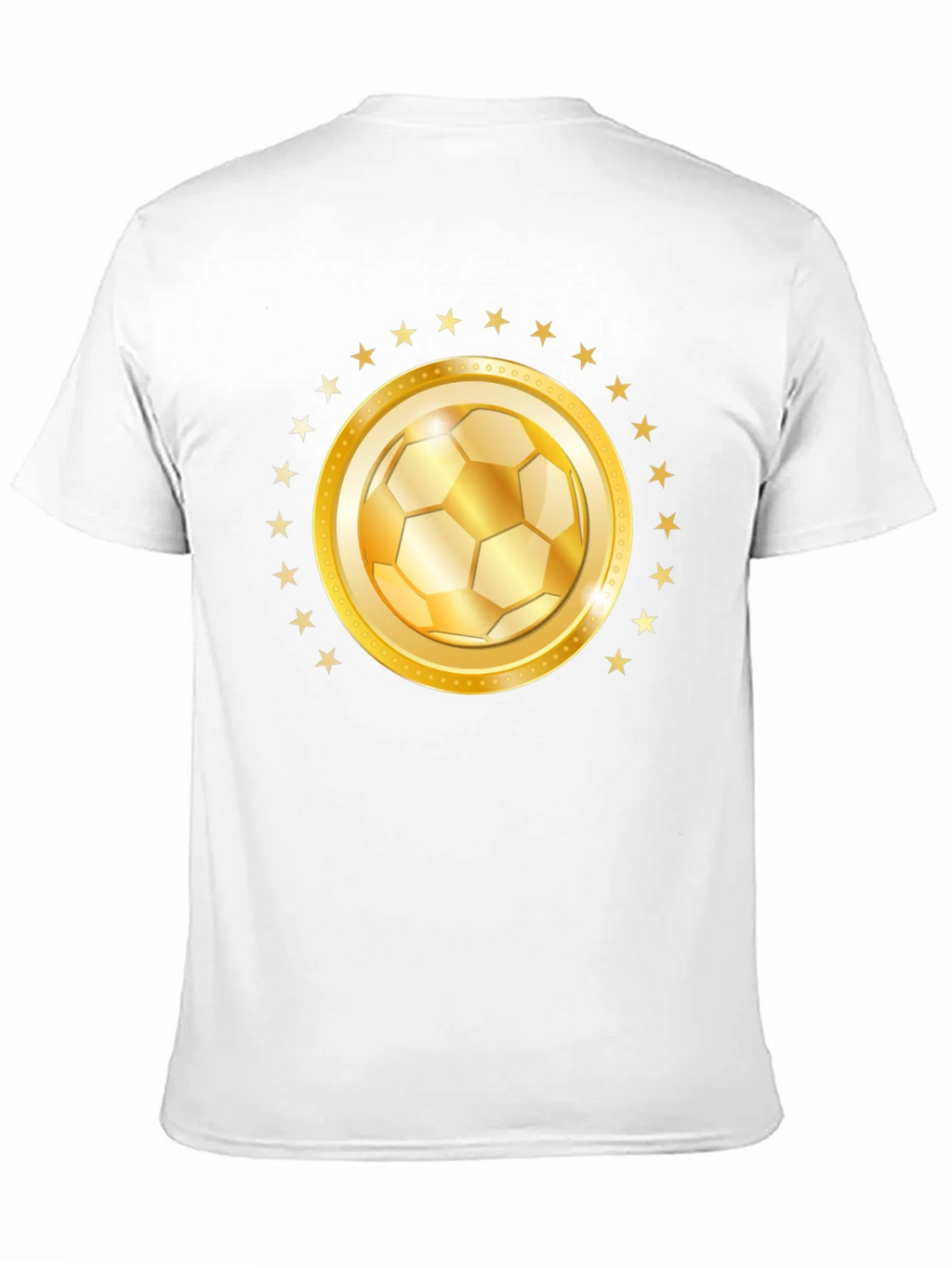 Golden Soccer Ball Star T-Shirt