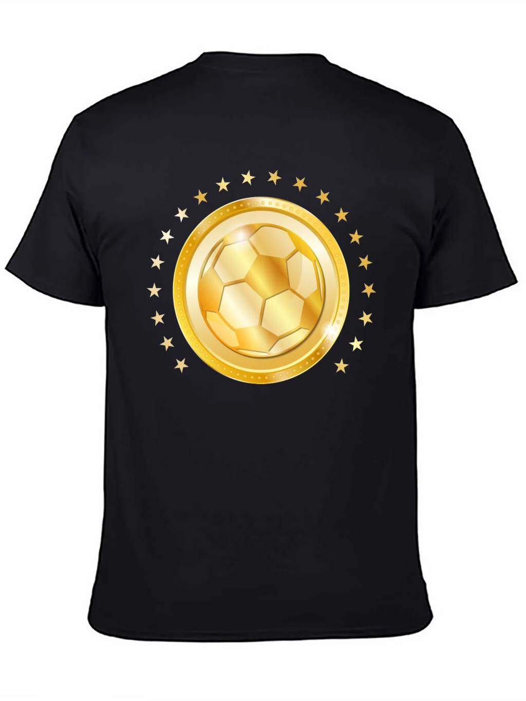 Golden Soccer Ball Star T-Shirt