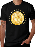 Golden Soccer Ball Star T-Shirt