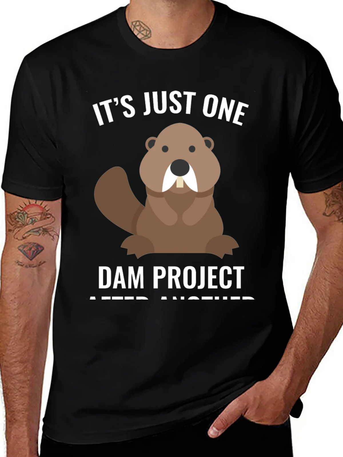 Funny Beaver T-Shirt - Dam Project Tee