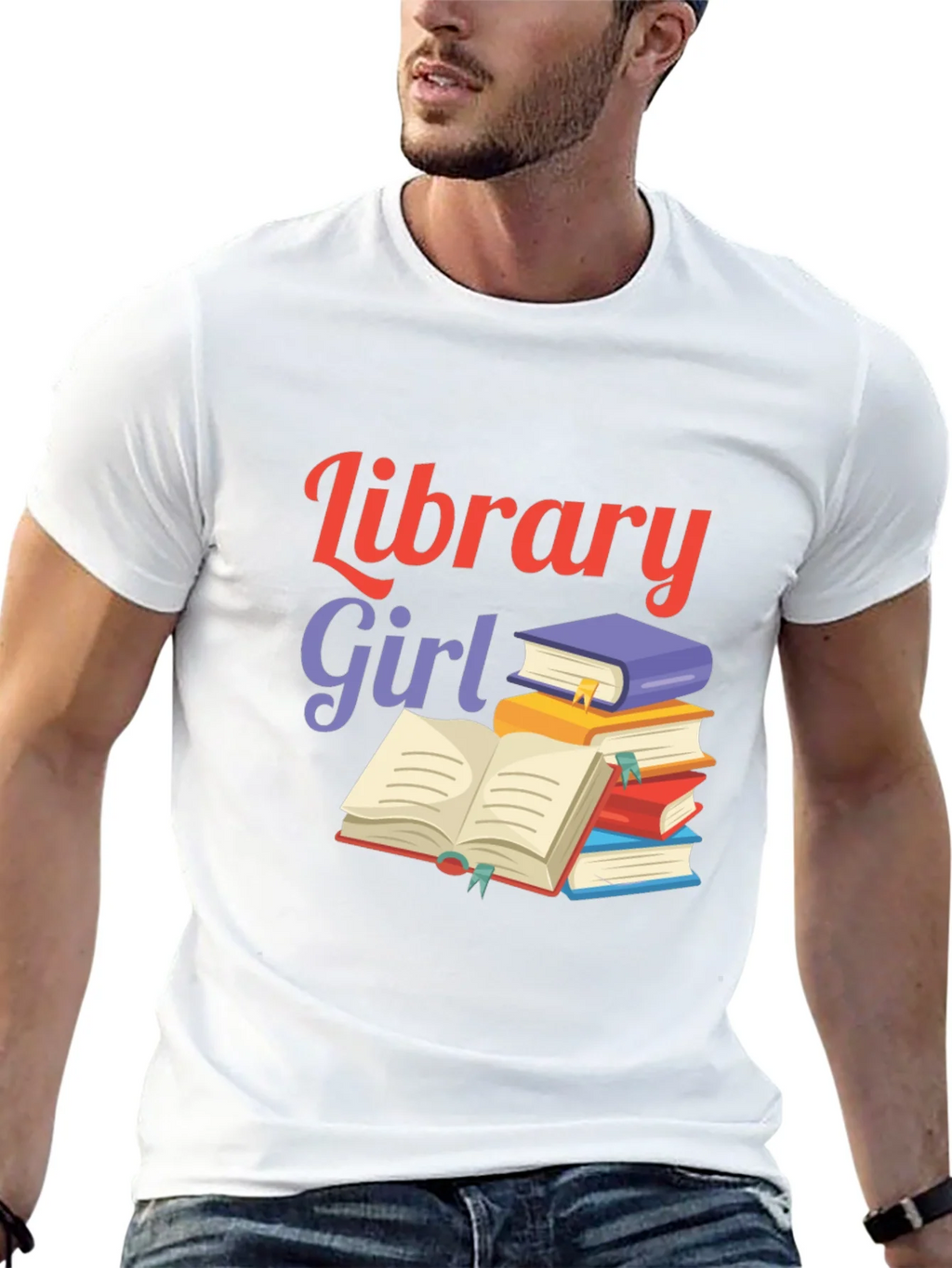 Library Girl Book Lover T-Shirt