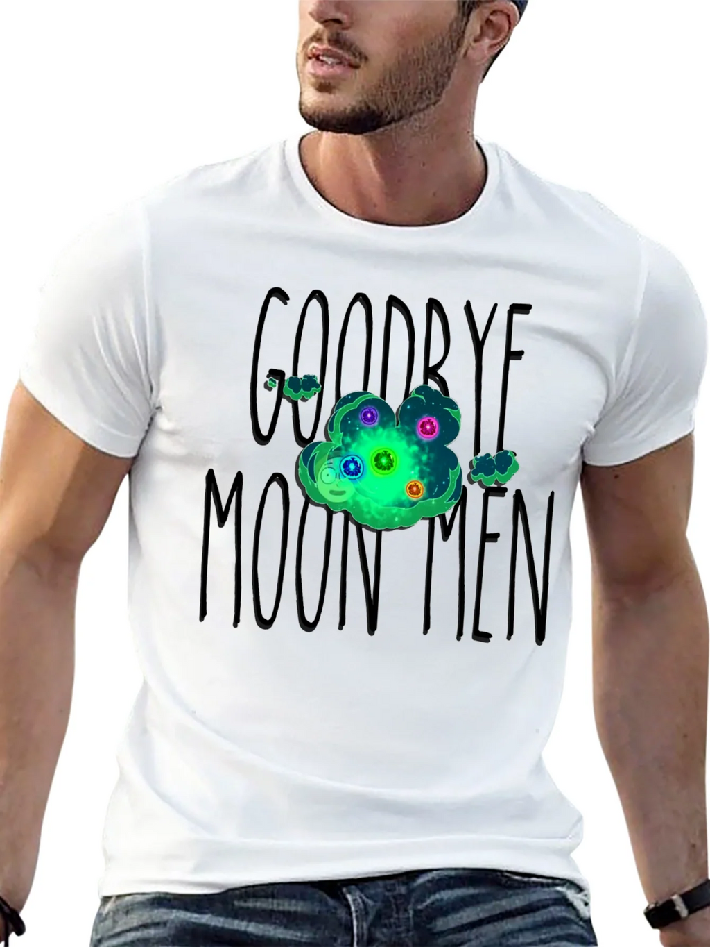Goodbye Moonmen Rick and Morty Graphic T-Shirt