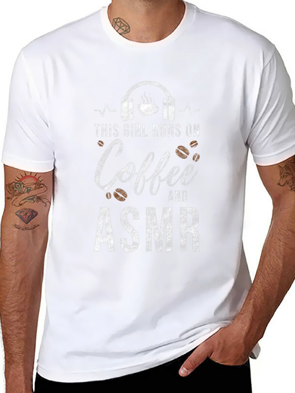 Coffee & ASMR T-Shirt: Runs On Tee
