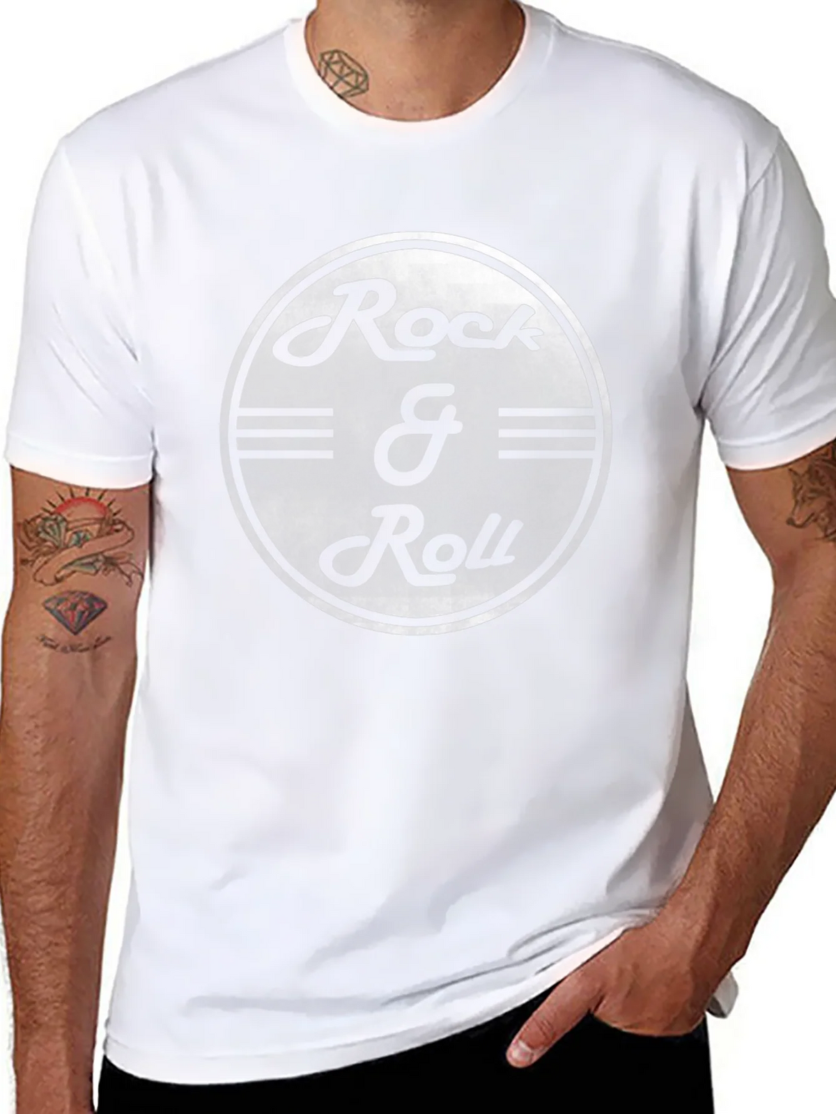 Vintage Rock & Roll Graphic Black T-Shirt