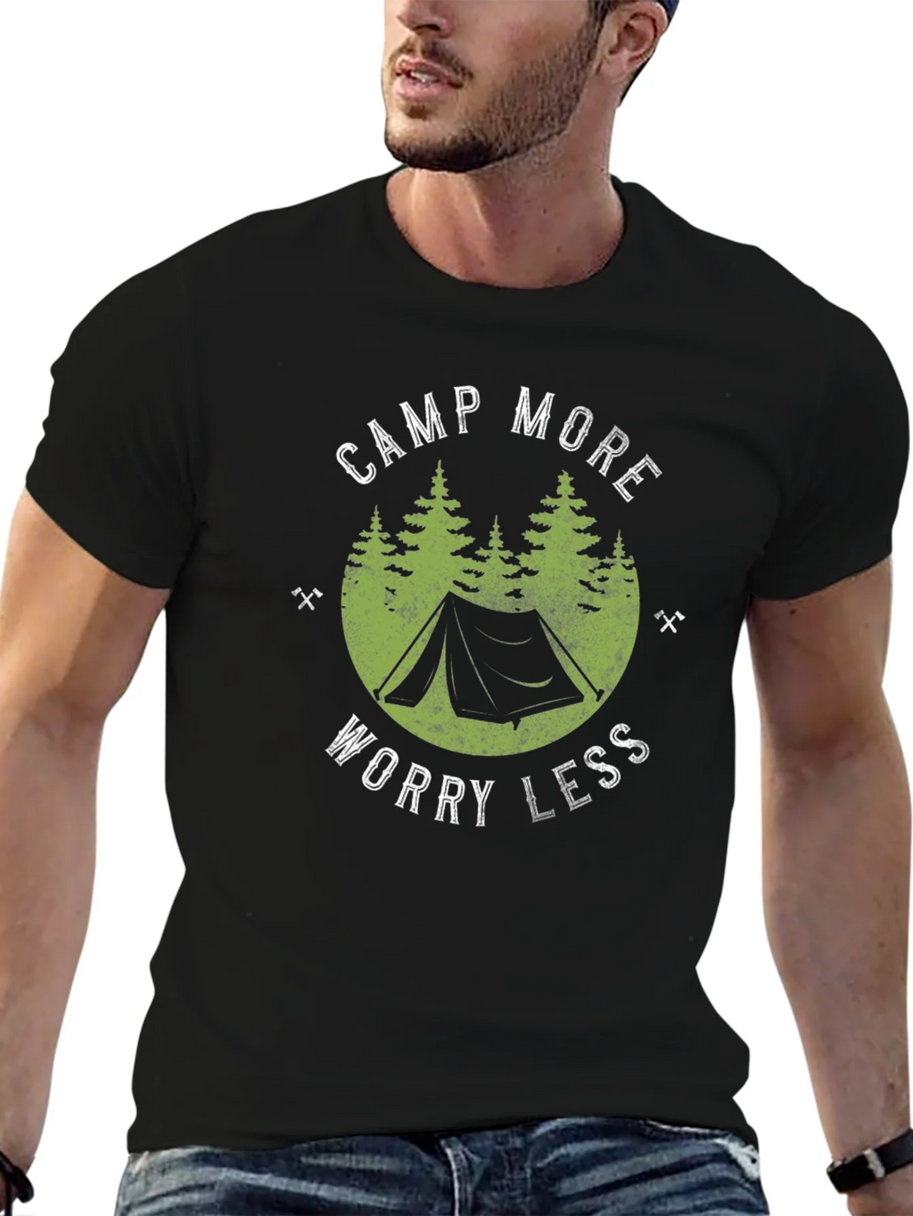 Camp More Worry Less Graphic Tee