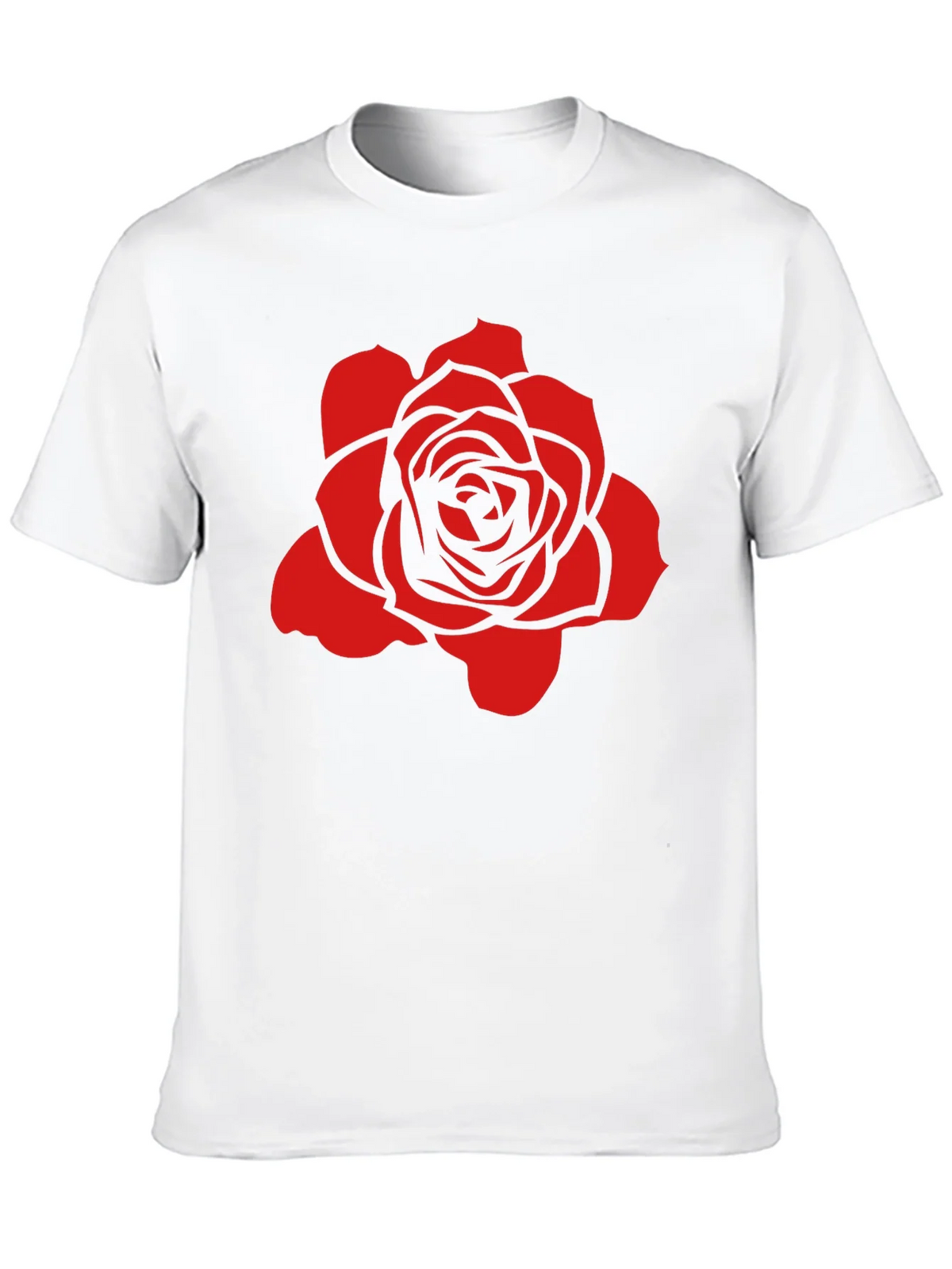 Rose Graphic Black T-Shirt - Stylish and Bold