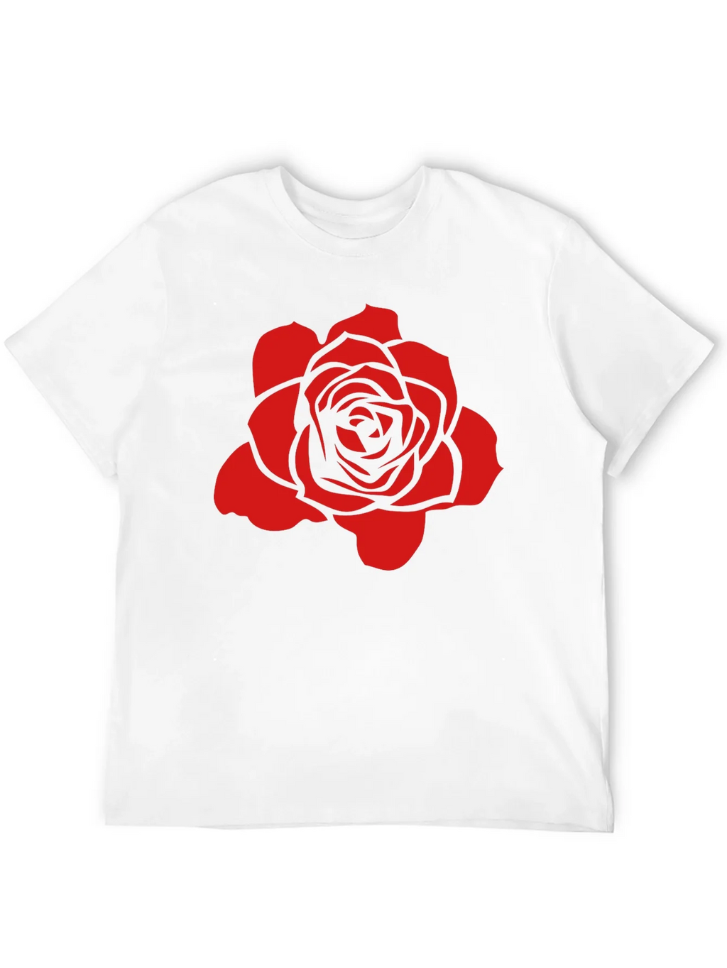 Rose Graphic Black T-Shirt - Stylish and Bold