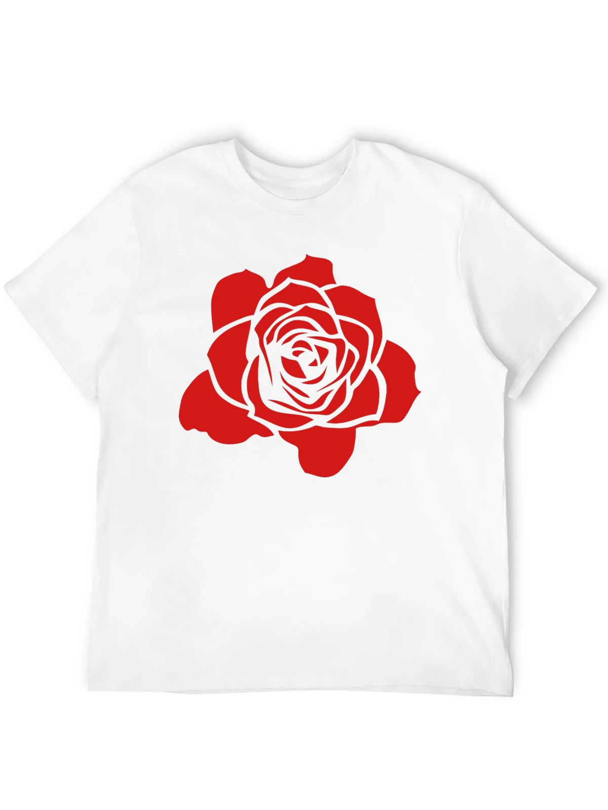 Rose Graphic Black T-Shirt - Stylish and Bold