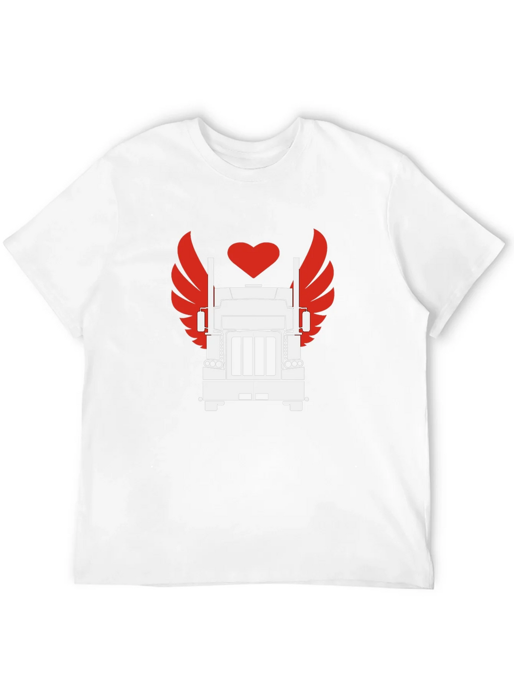 Trucker Love Graphic Tee - Cool Black T-Shirt
