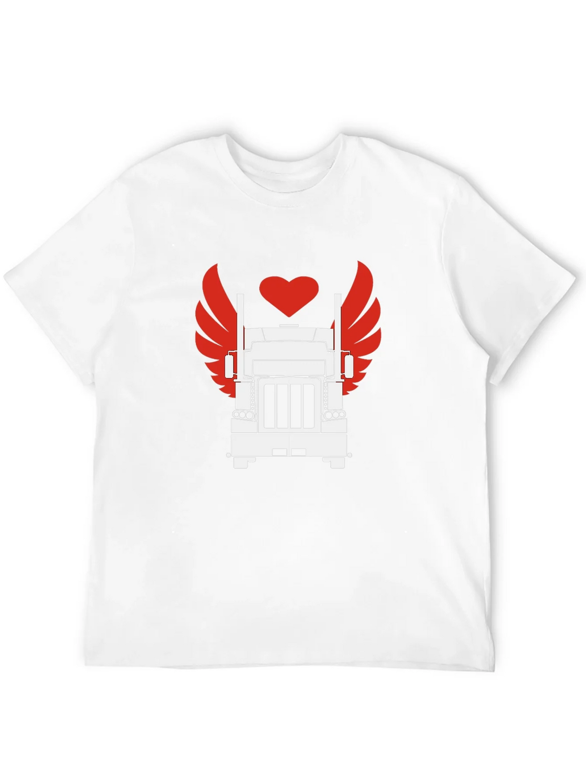 Trucker Love Graphic Tee - Cool Black T-Shirt