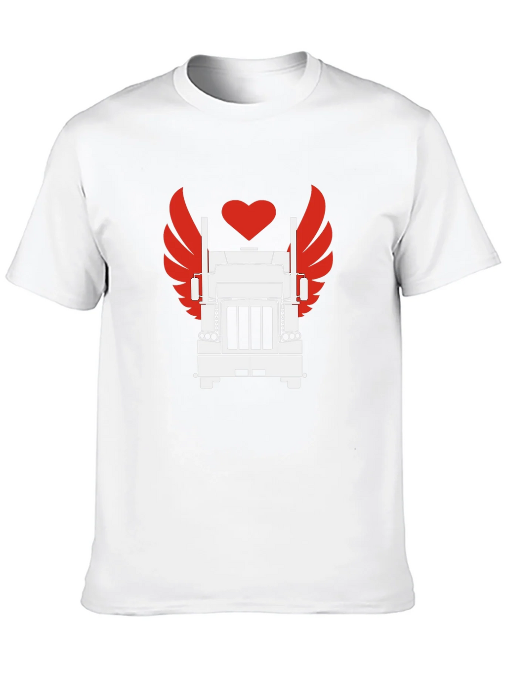 Trucker Love Graphic Tee - Cool Black T-Shirt