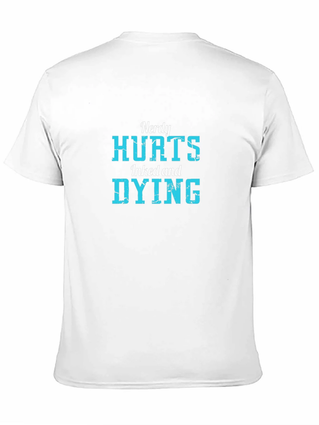 Nerdy Hurts Inked and Dying Black T-Shirt