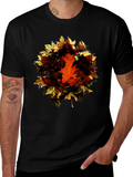 Autumn Leaves Graphic Tee - Stylish Fall Fashion