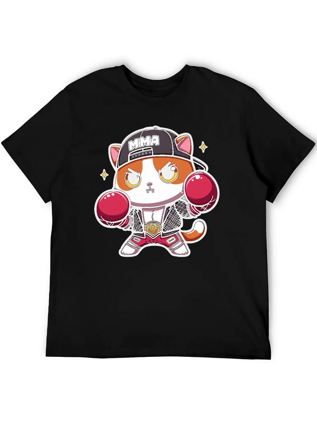 MMA Cat Black T-Shirt