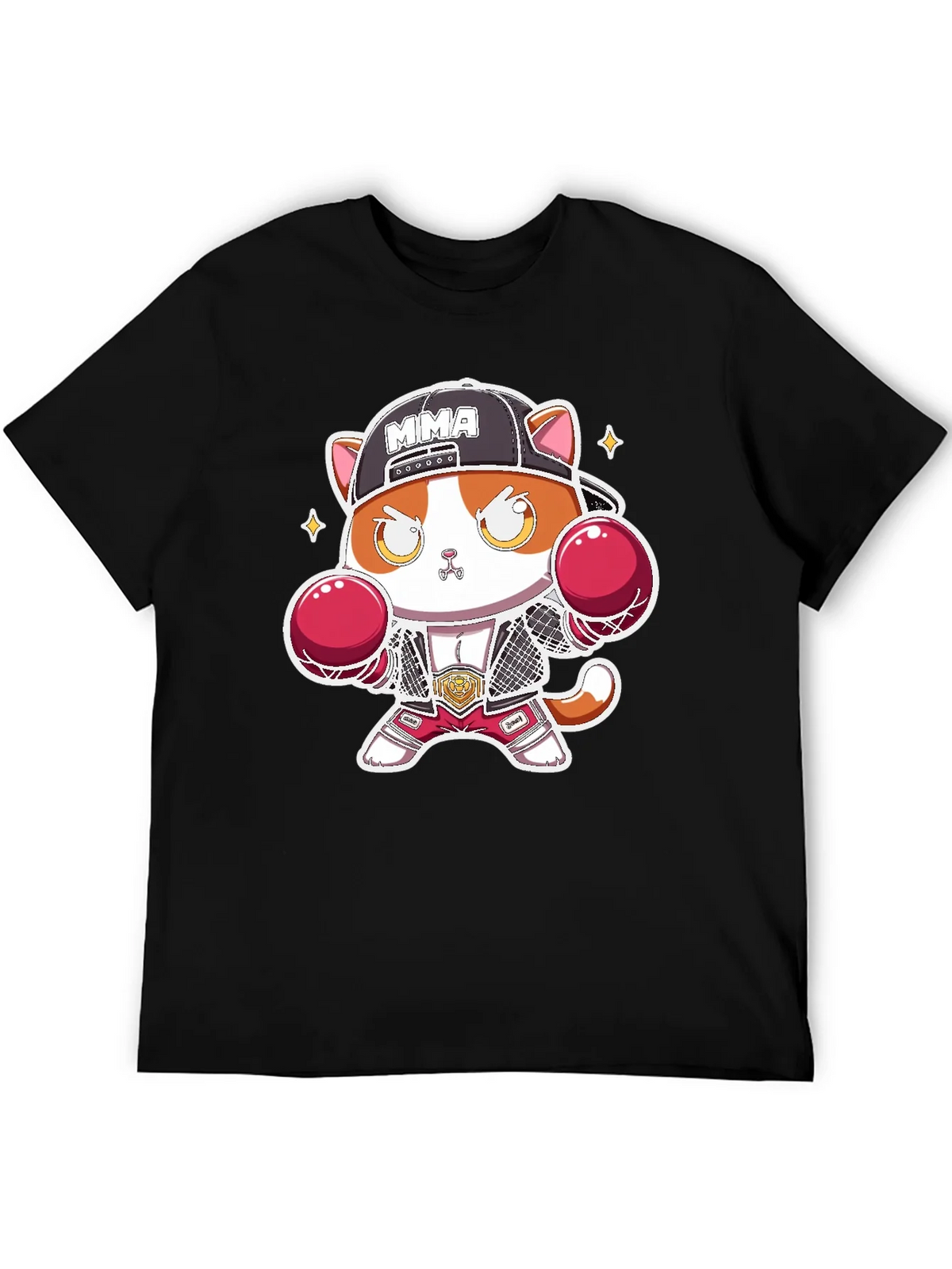 MMA Cat Black T-Shirt