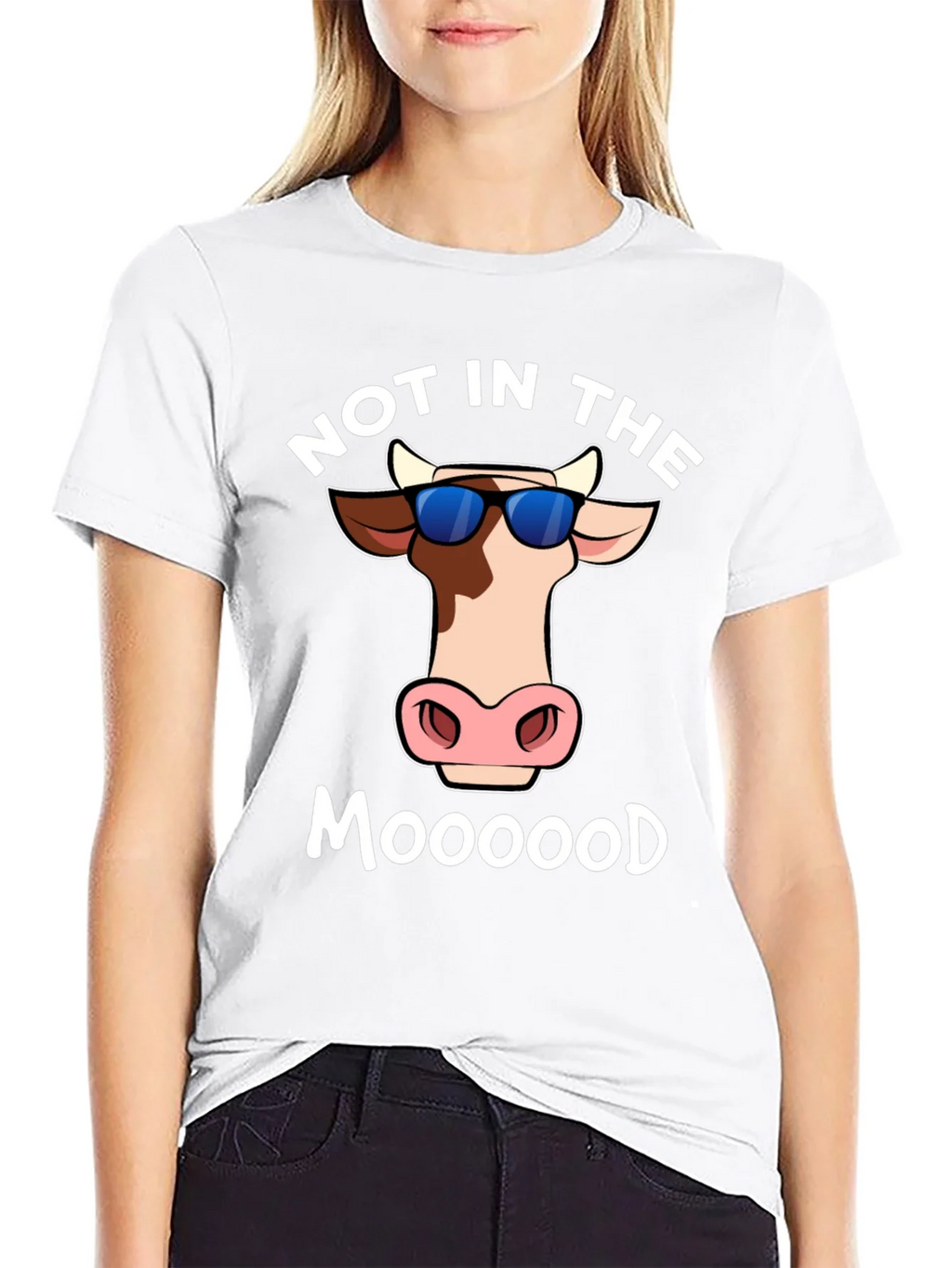 Not In The Moood T-Shirt - Funny Cow Tee