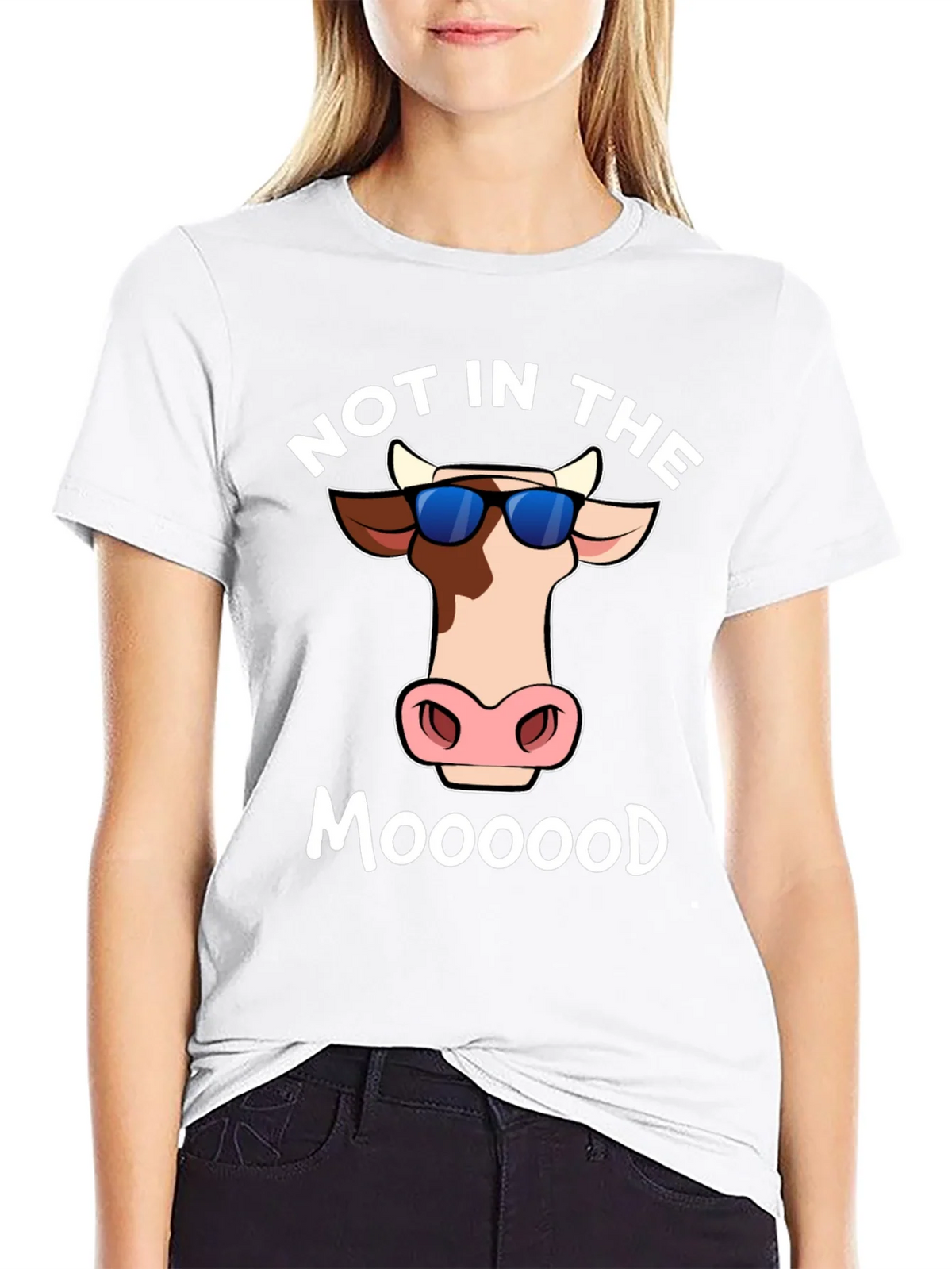 Not In The Moood T-Shirt - Funny Cow Tee
