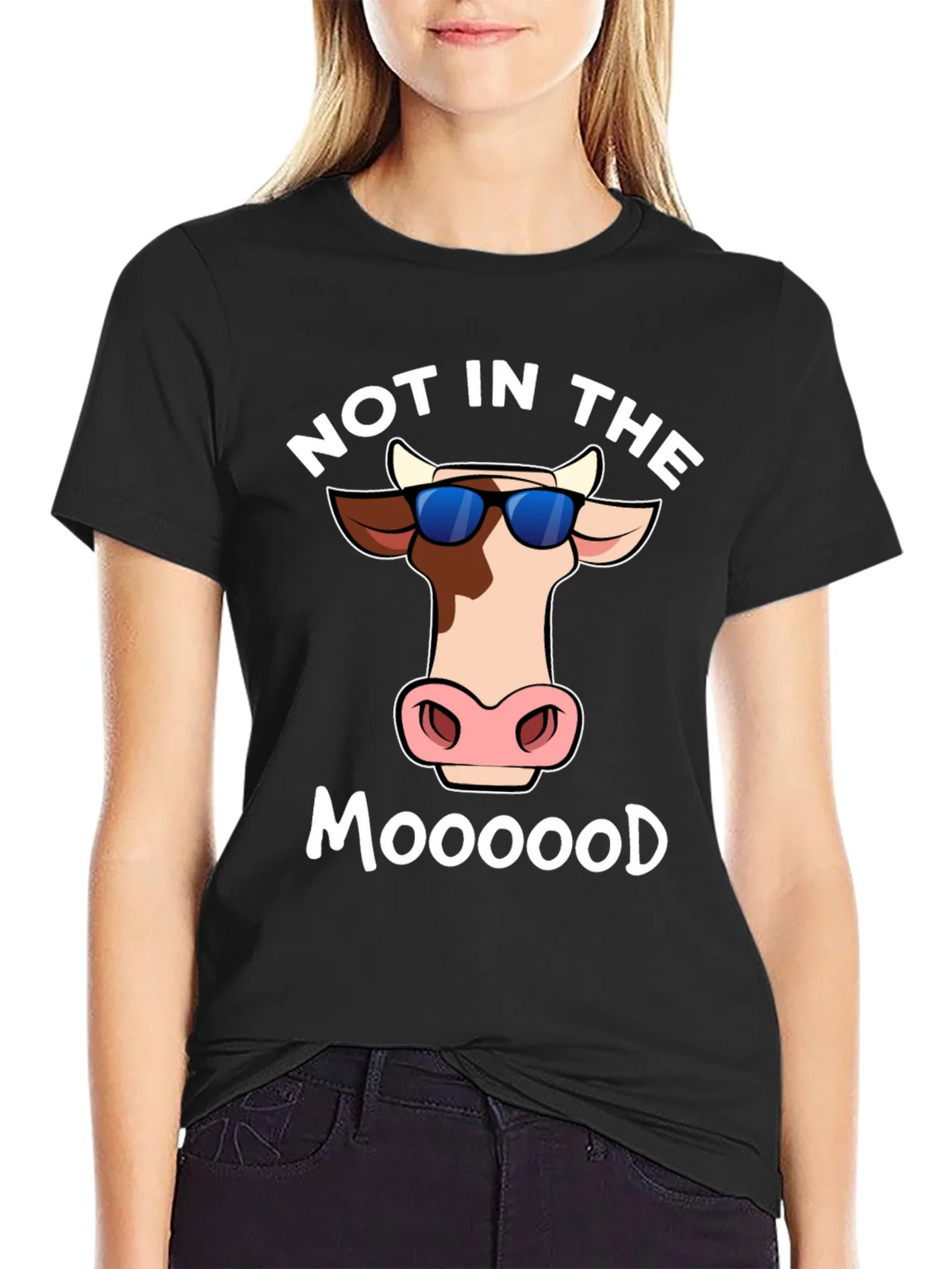 Not In The Moood T-Shirt - Funny Cow Tee