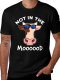 Not In The Moood T-Shirt - Funny Cow Tee