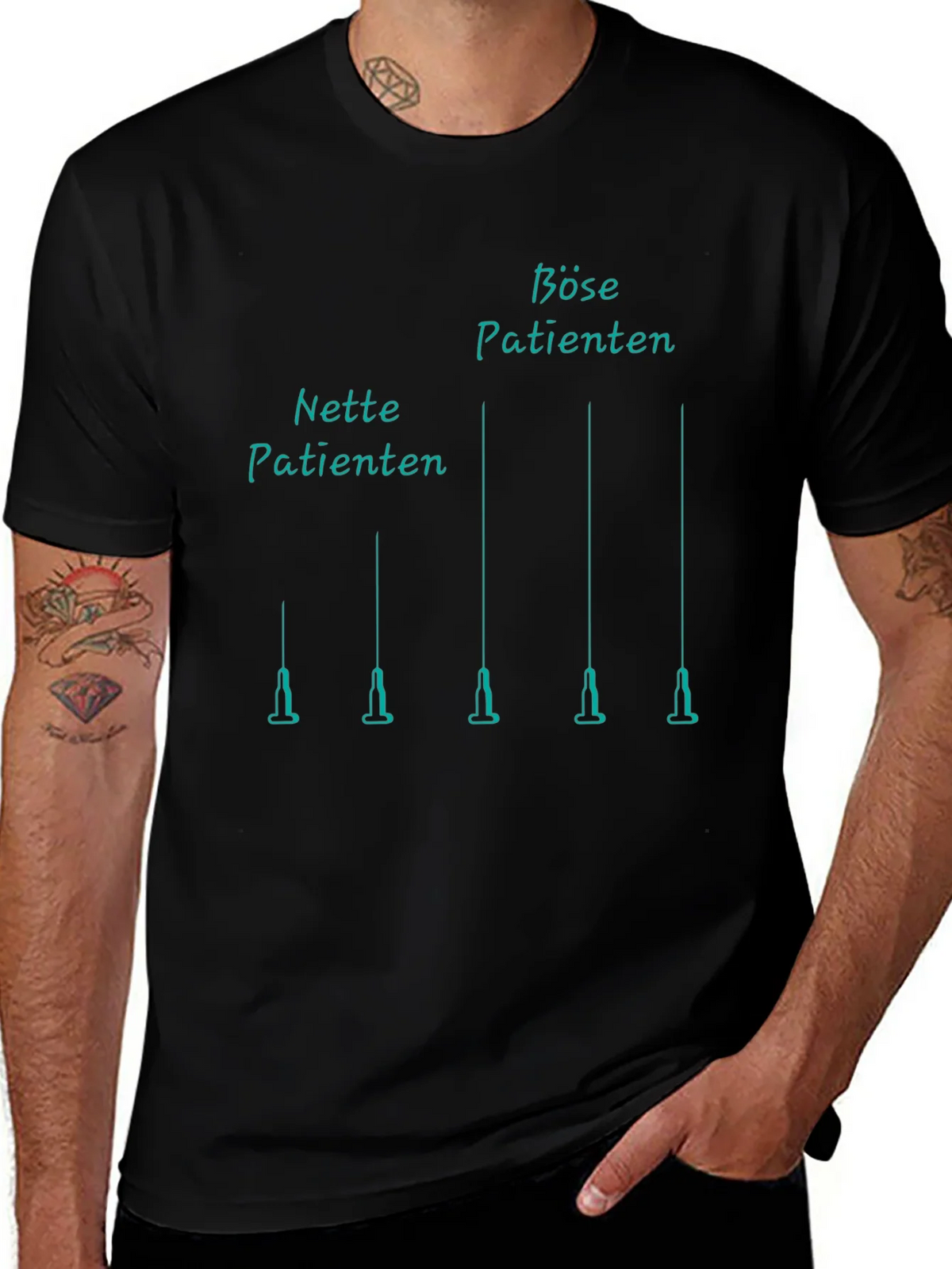 Novelty Patients Syringe T-Shirt