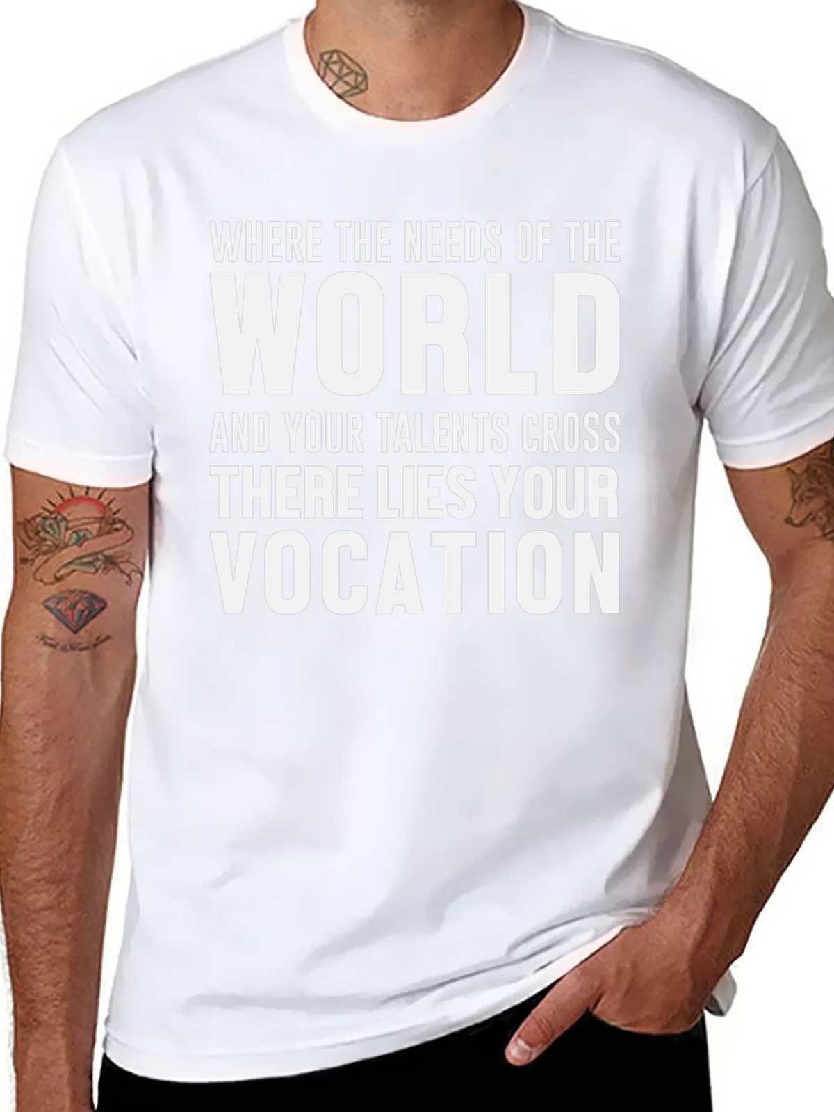 Where World Needs Talents Cross Vocation T-Shirt