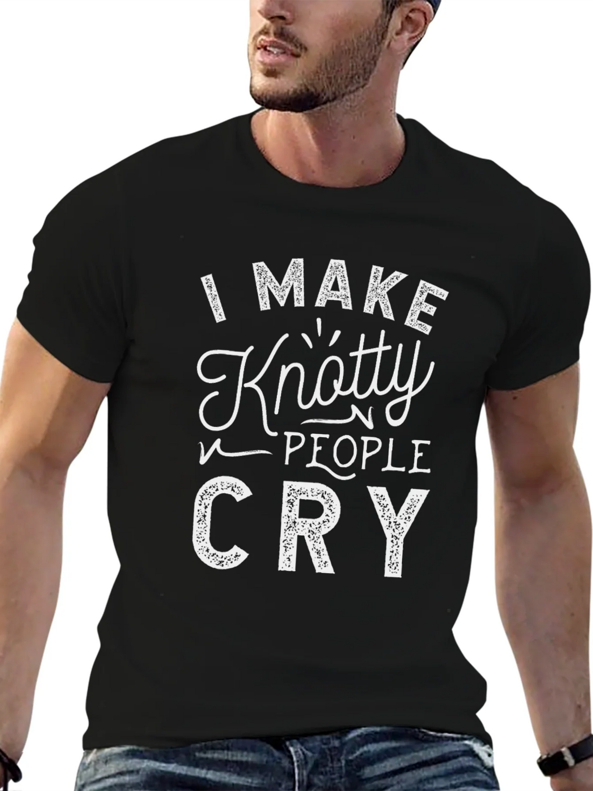 Knotty People Cry T-Shirt - Funny Graphic Tee