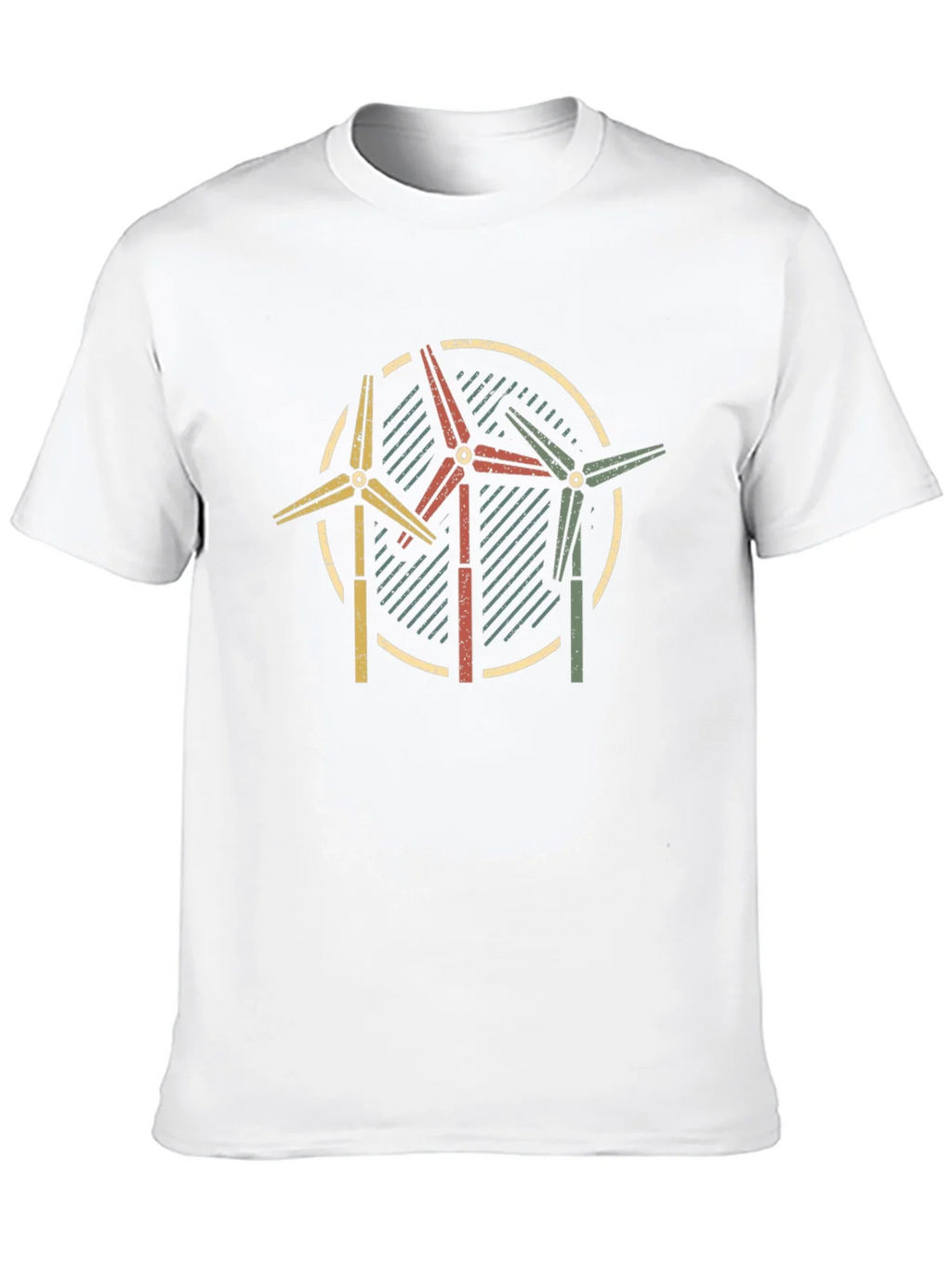 Retro Wind Turbine Graphic Tee