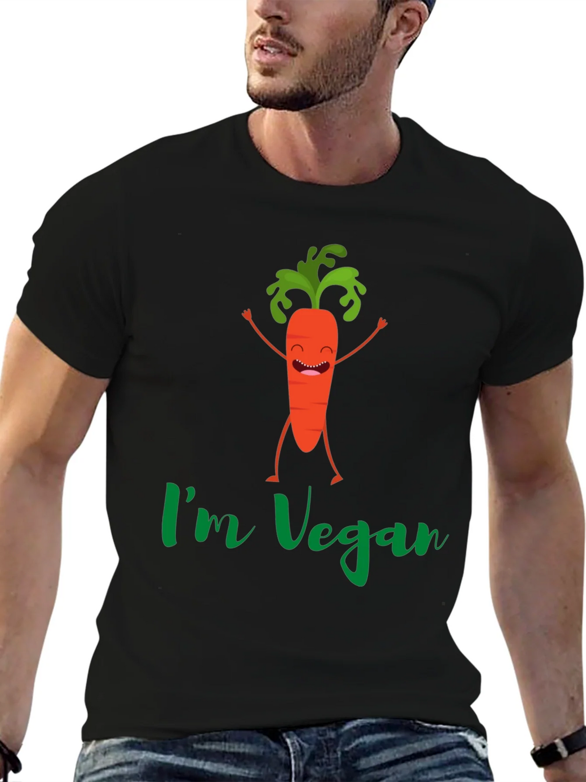 Im Vegan Carrot Graphic T-Shirt