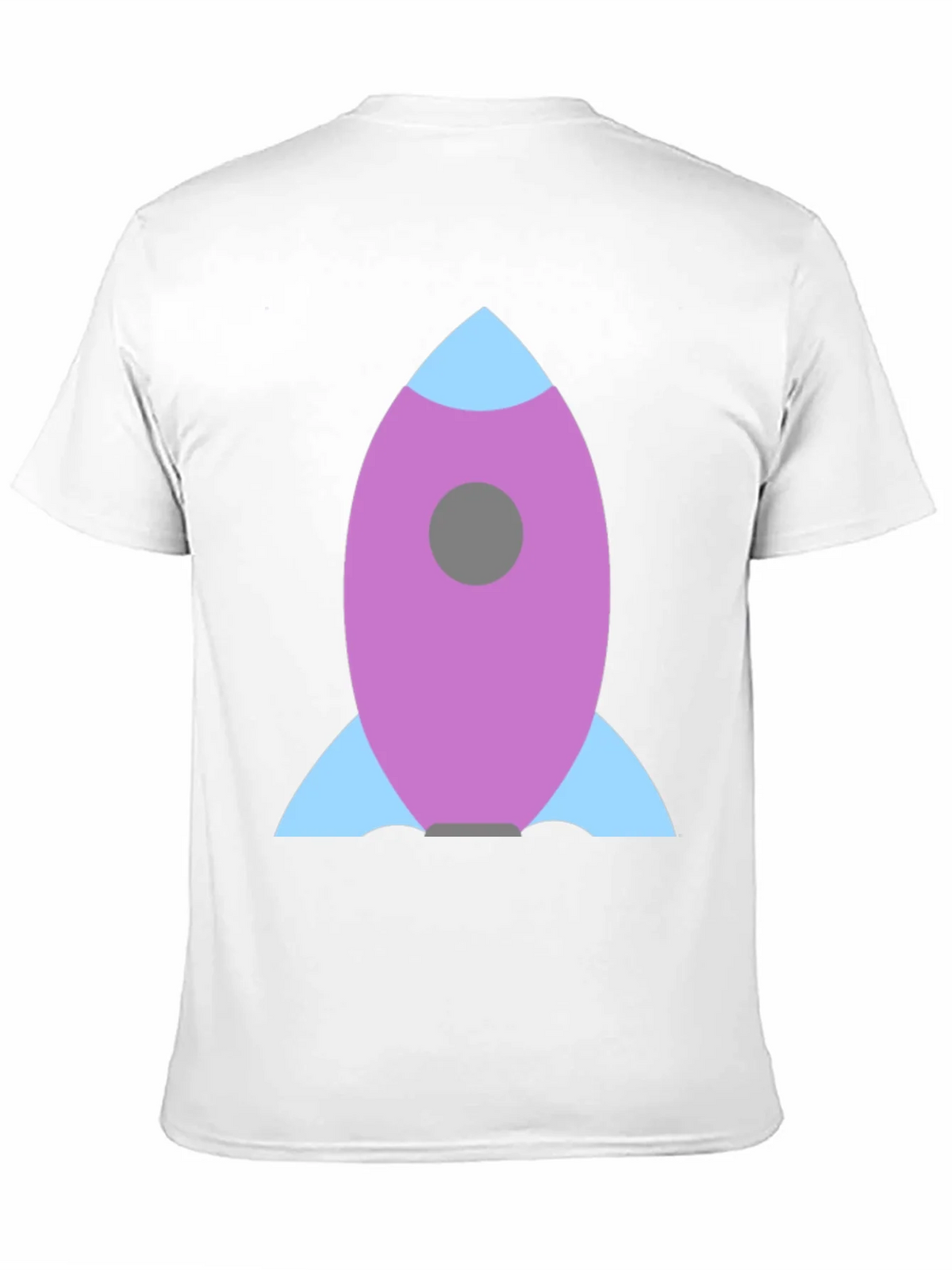 Rocket Graphic Black Tee - Blast Off in Style!