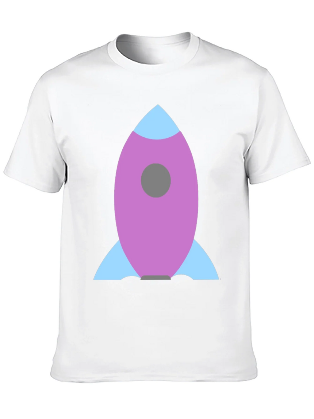 Rocket Graphic Black Tee - Blast Off in Style!