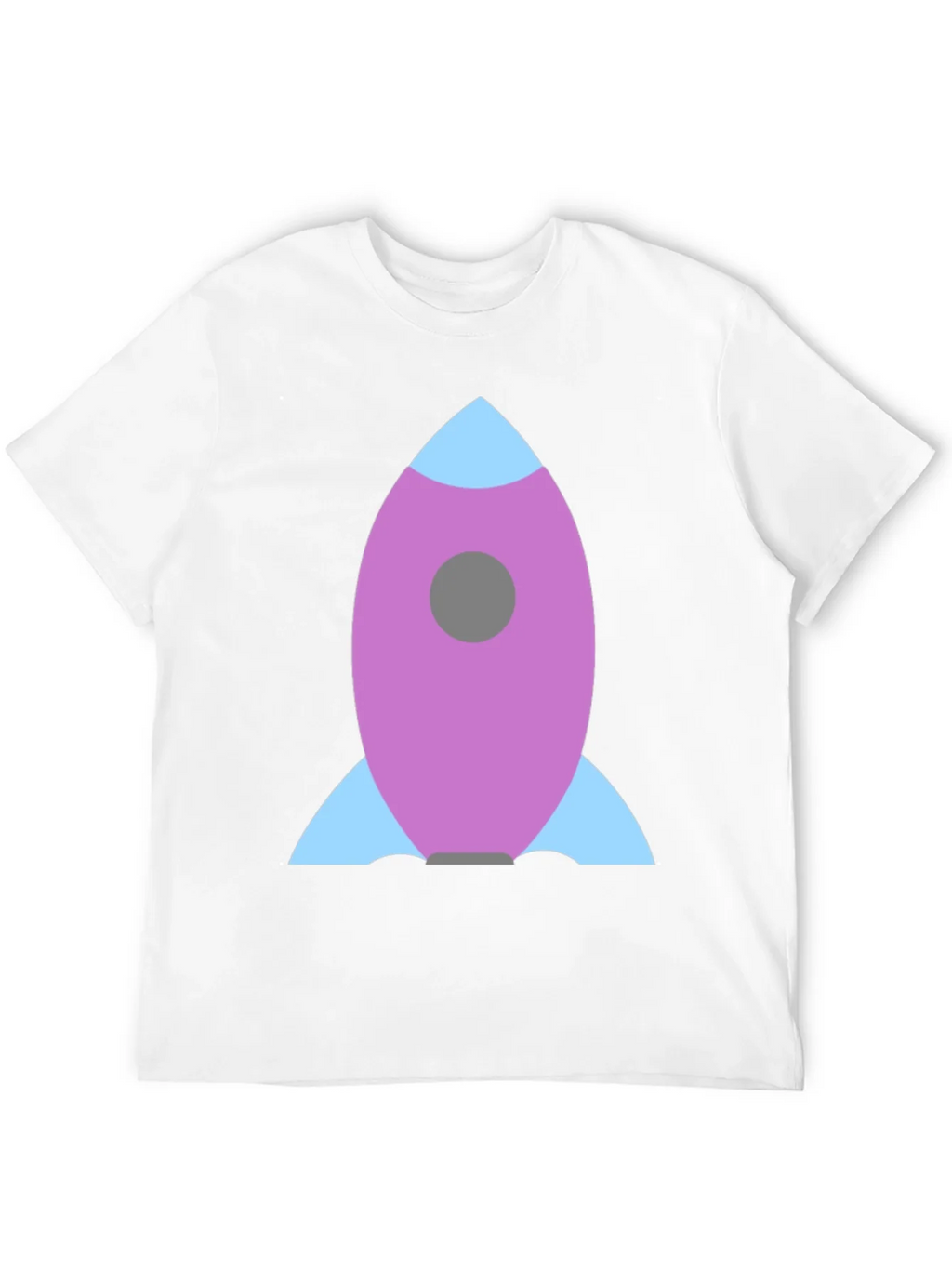 Rocket Graphic Black Tee - Blast Off in Style!