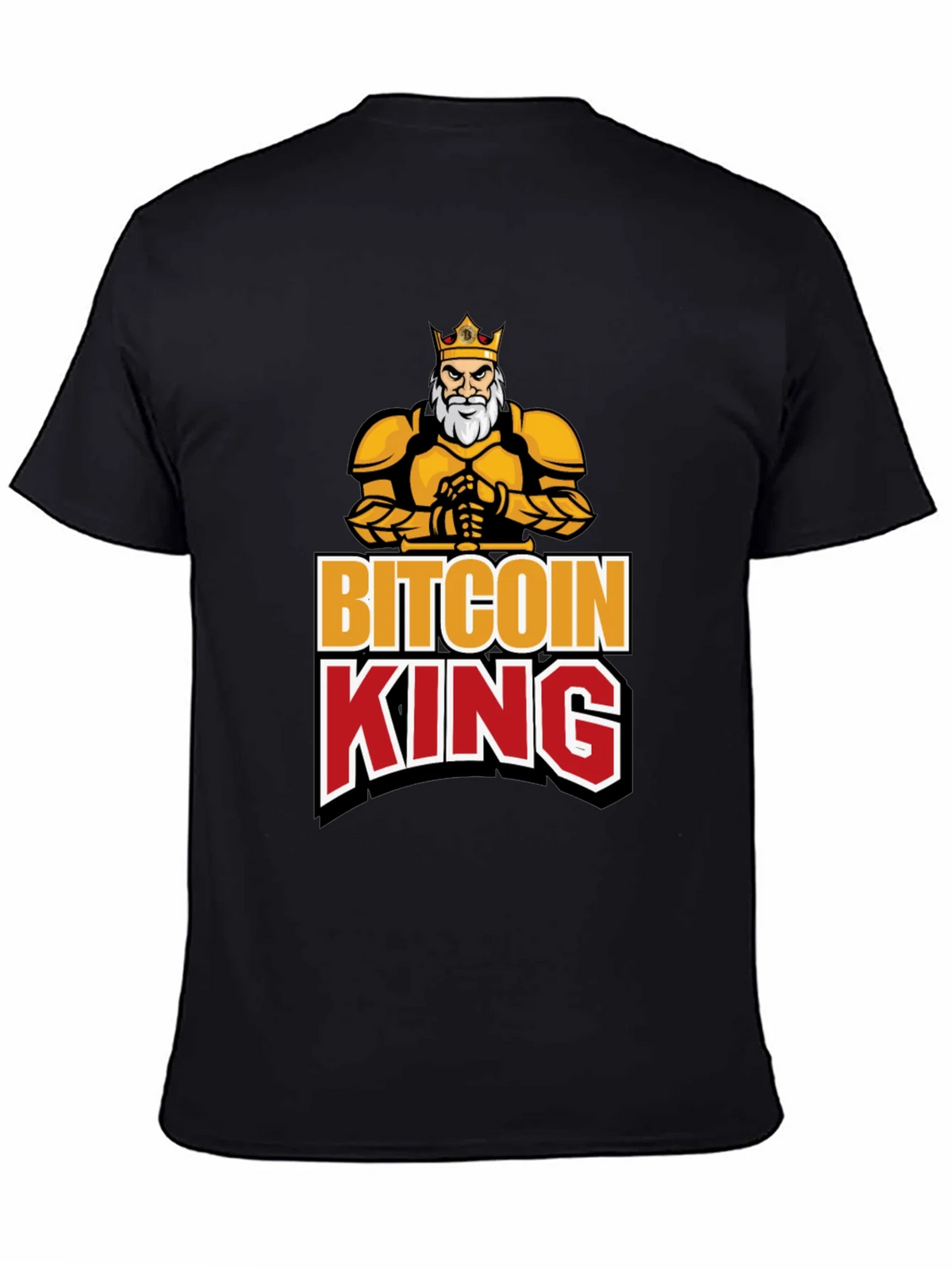 Bitcoin King Black Graphic T-Shirt
