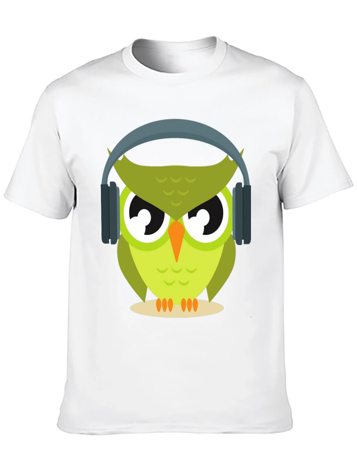 Owl with Headphones Graphic Tee - Cool & Trendy