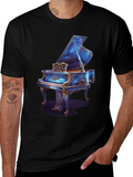 Grand Piano Graphic Tee - Stylish Music Lover Shirt