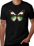 Butterfly Graphic T-Shirt - Black Cotton Tee